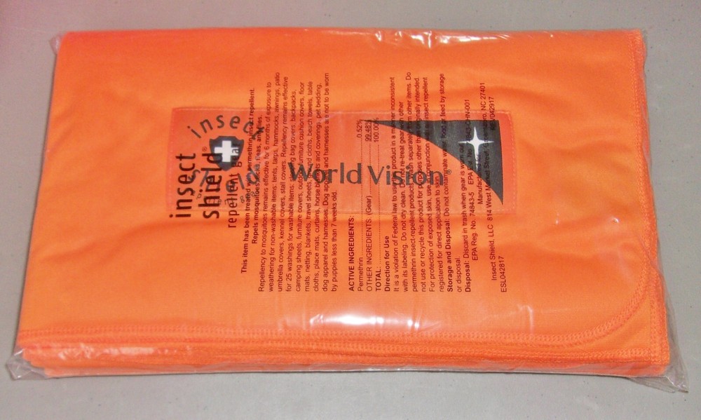Insect Shield Eco Protection Built-in Permethrin Bug Repellent Blanket 68×56 NEW