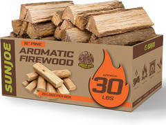 16″ Pine Aromatic Firewood, Natural Kiln-Dried for Fireplaces, Campfires, Wood S