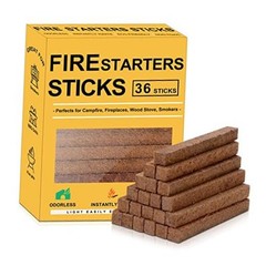 Natural Fire Starter Cubes: Upgraded 36 Firestarters Kindling 36 Count