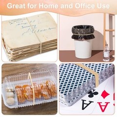 Large Rubber Bands, 120 Pcs, 7×1/8 Inches, Light Beige Big Rubber Bands, Giant