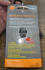 UST Watertight Fire Kit 1.0 Waterproof Case W/ Light MeTinder, Flint -«NEW»