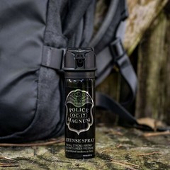 2 POLICE MAGNUM Pepper Spray 3oz Flip Top Fogger Tactical Self Defense Security