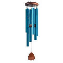 1Pc Classic 6 Tubes Aluminum Pipe Wind Chimes With Hook And Wooden Hanging Tag