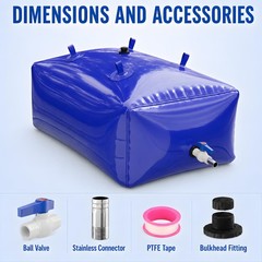 Zxzyhfty Large Capacity Water Storage Bladder Portable Water Tank Containers