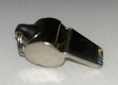 Vintage 1.5″ The Acme THUNDERER Made in England Chrome Metal Life Guard Whistle