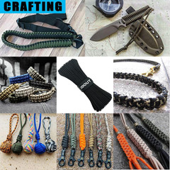 Paracord Rope with 7-Strand Core, 11 Colors and 50/100/200 Ft, Nylon Type III Pa