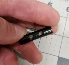 Micro Ferro Rod with Drilled Holes. Easy Carry Emergency Fire Starter Toggle