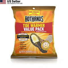 HotHands Toe Warmers – Long Lasting Safe Natural Odorless Air 6 Pair, White
