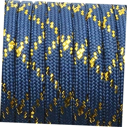 1pcs New Gold Silver Cord 550 Paracord Parachute Cord Lanyard Mil Spec PFJ-11