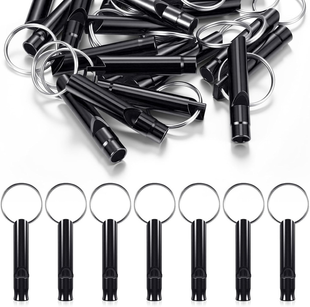Konohan 105 Aluminum Emergency Whistle with Keychain Safety Survival Whistle Stu