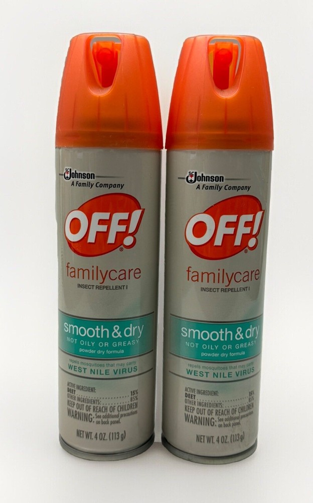 2 off! smooth & dry insect repellent power dry formula 4oz ea