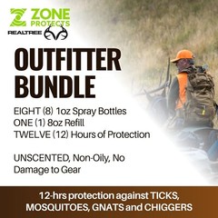 Zone Realtree Insect Repellent Travel Pack, Six 1oz Spray Bottles