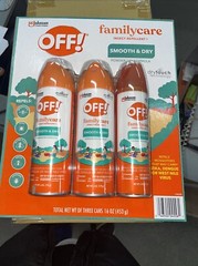 OFF Family Care Smooth & Dry Insect Repellent 3Pk Dry Touch Non Greasy Formula