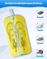PTAHON Shoe Washing Machine Bag – Reusable Laundry X-Large, Yellow-1PCS