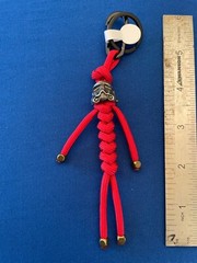 Knife lanyard. Bag, backpack, jacket zipper pull. Star Wars brass Stormtrooper 