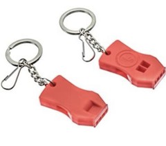 2Pc Raptor Whistle Key Chain Zipper Emergency Survival Whistle New