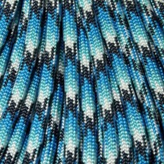 550 Paracord Blue Snake 100 FT. USA made & seller-same day shipping