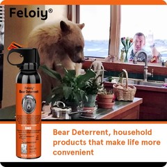 Feloiy Bear Repellant Spray 11oz with 1 Pack Free peper spray 1/2oz