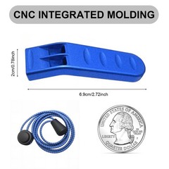 Emergency Survival Whistle, Loud 120+ dB Aluminum Alloy Metal Safety Whistle …