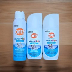 3 SET OFF! Adults & Kids Mosquito Repellent Spray, Non-Greasy Fragrance Free