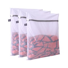 Kimmama Lingerie Bags for Washing Delicates, Garment Bag 3S(10×12″), White