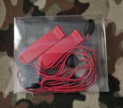 Super Loud Emergency Whistles Double Tube Safety Survival Signal 2 Pack Gear Set
