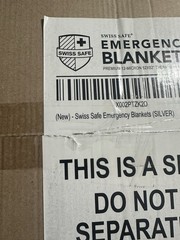Swiss Safe 75 emergency blankets 52x82” Thermal Blankets