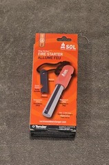 Sol Mag Striker Fire Starter Orange Flint Fire Starter Bottle Opener 93447
