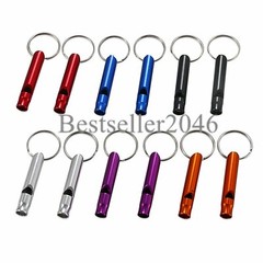 12pcs Mixed Aluminum Emergency Survival Whistle for Camping Hiking Outdoor Tool