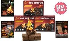 Portable 192 Count Fire Starter Squares – Perfect for Camping & Cozy Fireplaces