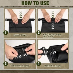 Foilswirl 2 Sets Bear Food Bag for Camping Food Hanging System Includes 2 Wat…
