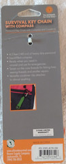 Survival Paracord Key Chain With Compass And Carabiner