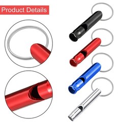 Sumind 49 Pieces Emergency Whistle with Keychain, Aluminum Emergency…