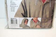 New Stearns 100% Waterproof Rainmaster Series Universal Adult Tan Poncho S-1