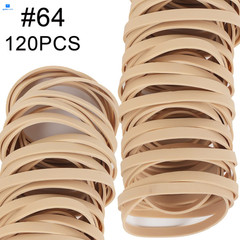AIWOQI Rubber Bands Size #64 Elastic Band About 0.55 lb 120 Light brown