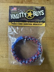 Knotty Boys Paracord Survival Bracelet KY313 Size Medium Lot Of 4