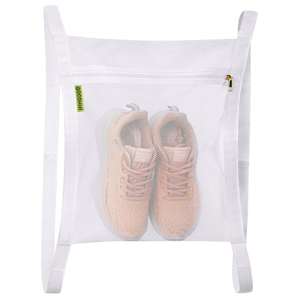 Sneaker Wash & Dry Net Bag for Dryer,15.7×13.8 Inch Large 1pcs, white2