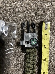Survival Paracord Bracelet With Compass. BUY ONE GET ONE FREE!!