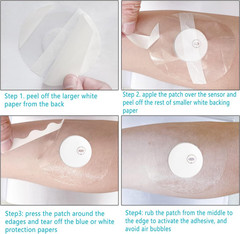 20 Pack Freestyle Adhesive Patches Sensor Covers for Libre 1/2/3, Waterproof & T