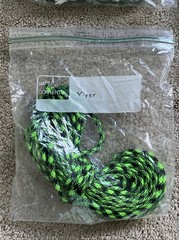 LOT OF 9 GREEN Paracord Planet 550 7 Strand Paracord BLACK WHITE GRAY USA MADE