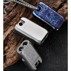 Titanium Alloy EDC Whistle Keychain Survival Emergency Outdoor Tool Waterproof