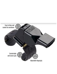 New Fox 40 Classic Official Finger Grip Pealess Whistle (NBA NCAA NFL FIBA FINA)