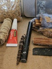 Pocket Fire Starter Tinder Kit In Altoids Style Tin Unused Complete 3.75×2.75×1