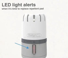 Safer Mosquito Repellent Pad, LED Light, Essential Oil, Safe for Children