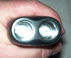 Self Powered Twin Flashlight for Camping, Hunting, Emergency. Push Button Power!