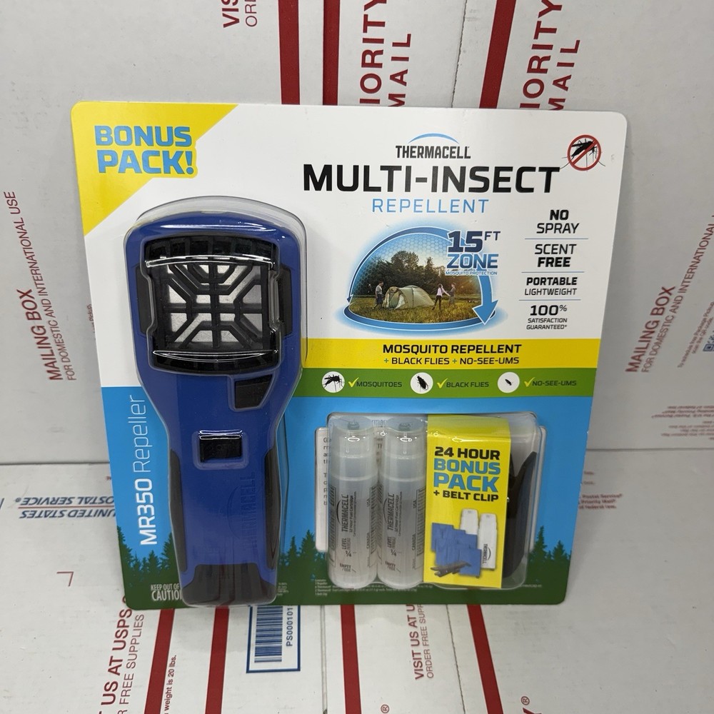 24hr Thermacell MR350 Portable Mosquito Repeller #MR350MI10 (2 Carts, 6 Mats)