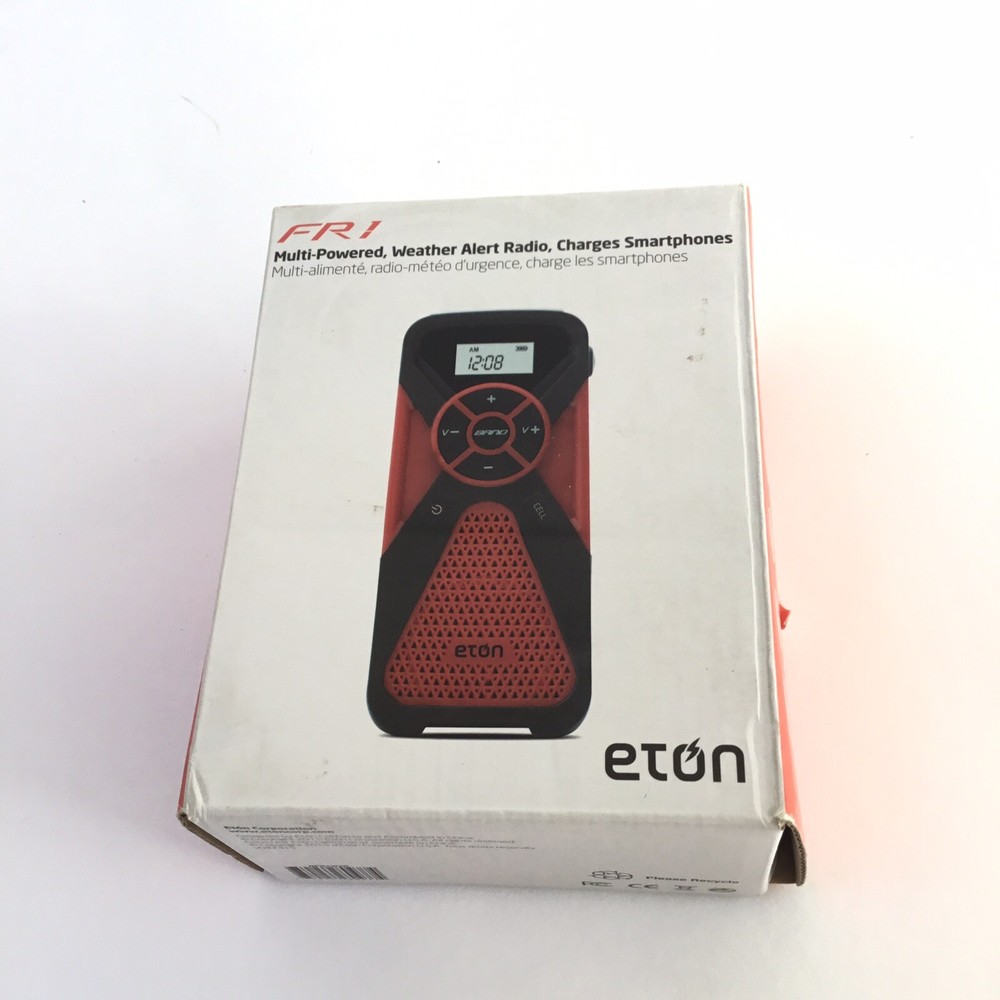 Eton/FR1 Mini Emergency Radio/NOAA Multi-Powered Weather Alert Charges Phone