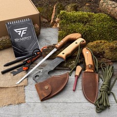 Sharky Camping Kit Bushcraft Gear Set for Hiking, Fishing, Survival, Outdoor Use