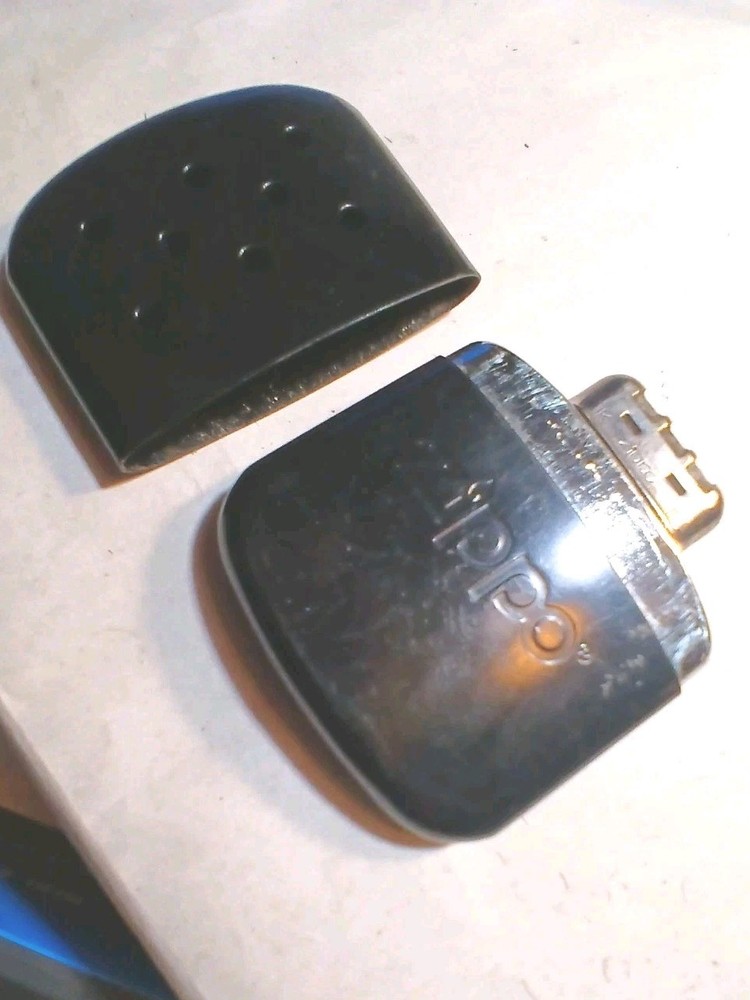 Zippo Hand Warmer Black Reusable Pocket Heater With Lid Pre-Owned