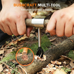 Bushcraft hand auger settlers wrench manual hole drill for survival & camping